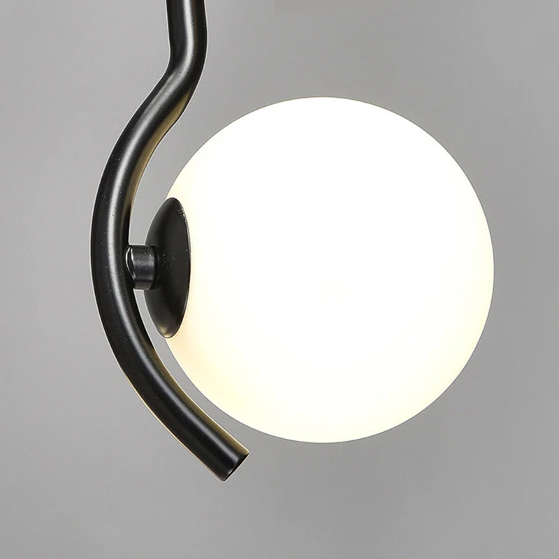 suspension en verre pour décoration intérieure ampoule non incluse - vue 5 sur 10