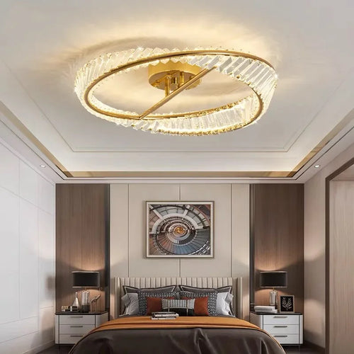 Plafonnier de luxe en cristal led pour intérieur - vue 4 sur 8