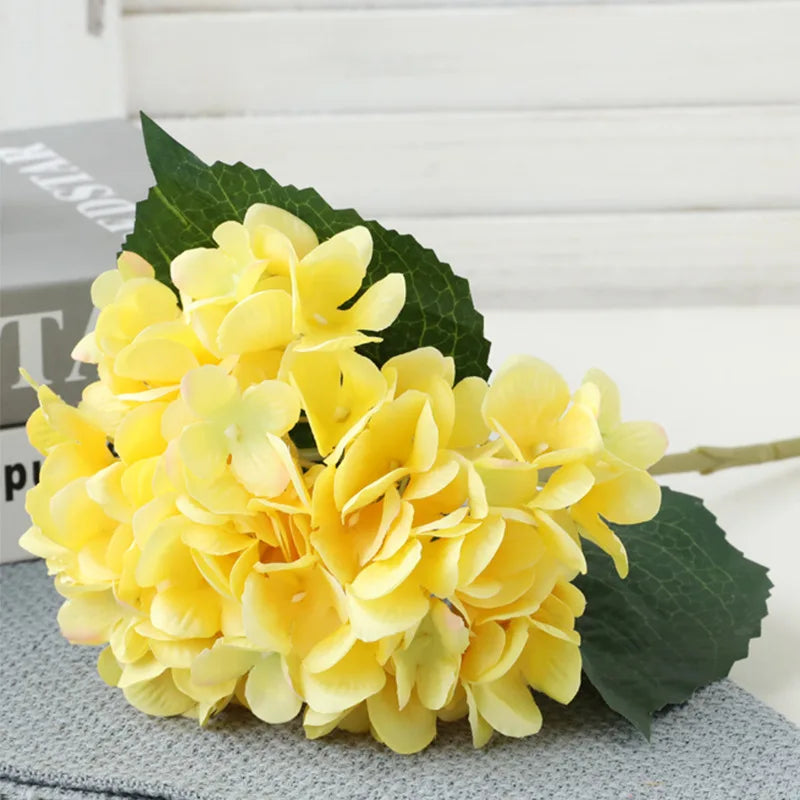 fleur d'hortensia artificielle réaliste pour décoration et bouquet