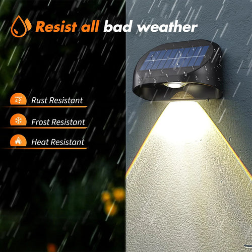 lampes solaires étanches pour éclairage extérieur crépuscule à aube - vue 6 sur 8