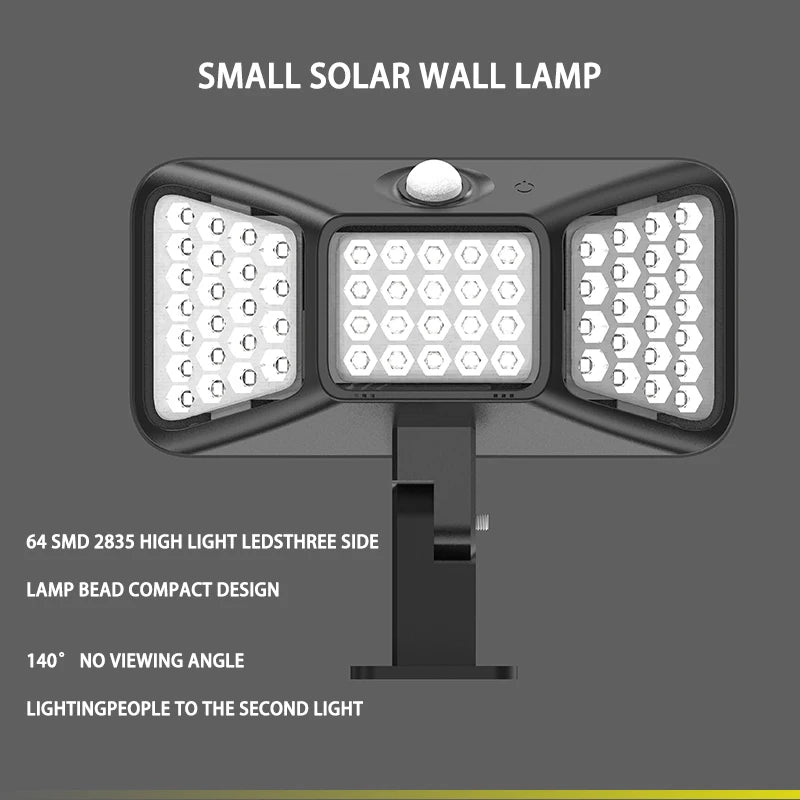 Applique murale extérieur cour jardin couloir Ip65 solaire Led étanche