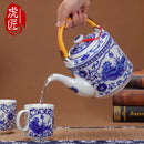 Théière céramique jingdezhen grande capacité style chinois traditionnel