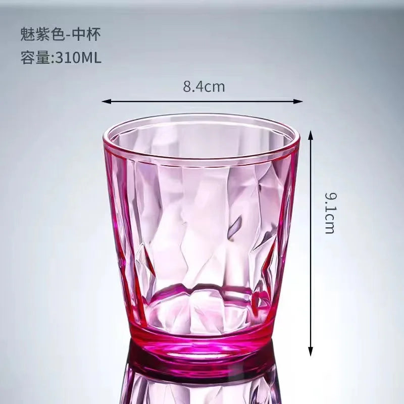 Verres à vin incassables acrylique réutilisables buffet fêtes - vue 10 sur 22
