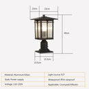 lampes d'extérieur en aluminium pour jardin et allée