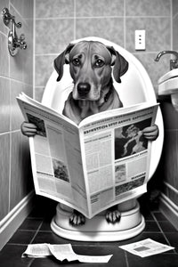 décoration murale humoristique animaux sur les toilettes