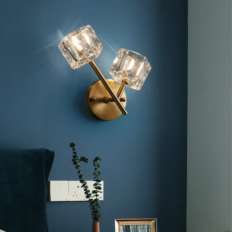 applique murale en cristal de luxe pour décoration intérieure - vue 4 sur 8