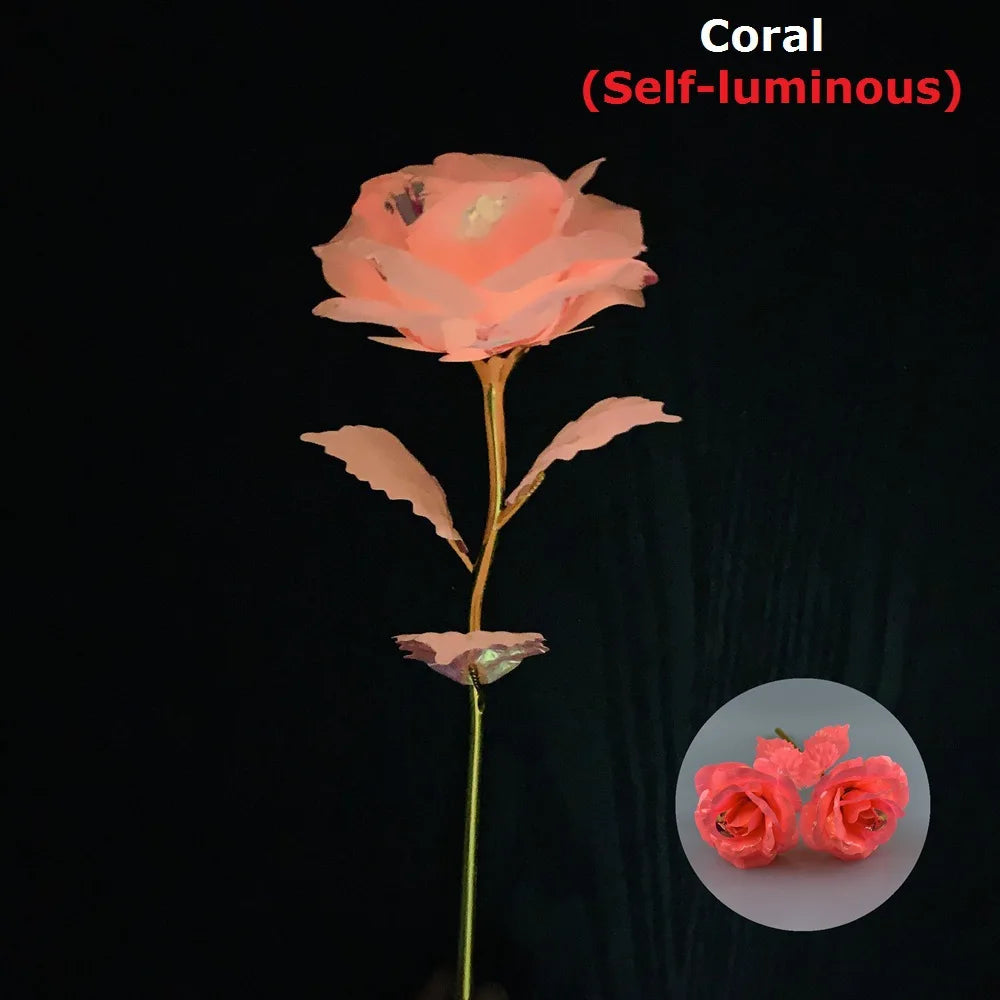 branche de rose lumineuse cadeau pour la saint valentin ou fête des mères - vue 9 sur 9