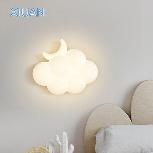 applique murale moderne en forme de nuage blanc pour intérieur