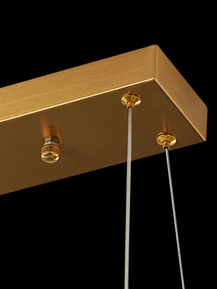 lustre led nordique en cristal pour cuisine moderne