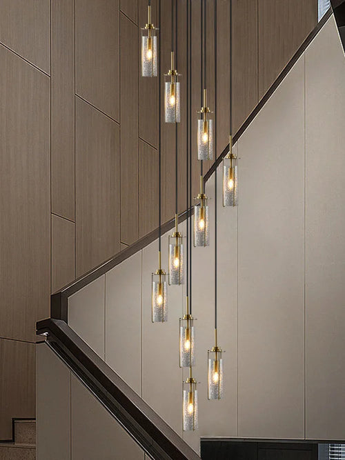 lustre en verre pour éclairage décoratif intérieur suspendu - vue 5 sur 15