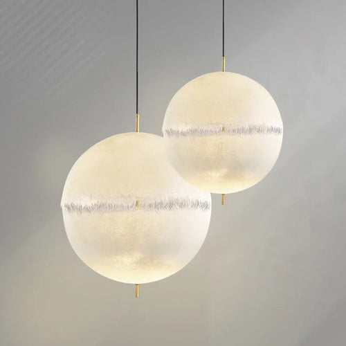 lustre style design italien led haut de gamme forme lune