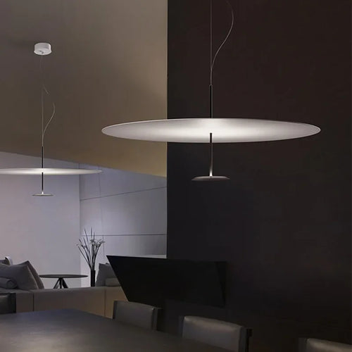 suspension luminaire minimaliste anneau lumières design - vue 2 sur 8
