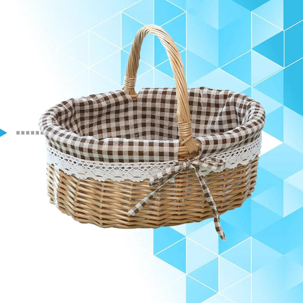 panier zerodeko petit chaperon rouge sac pique-nique tissé à la main - vue 10 sur 9
