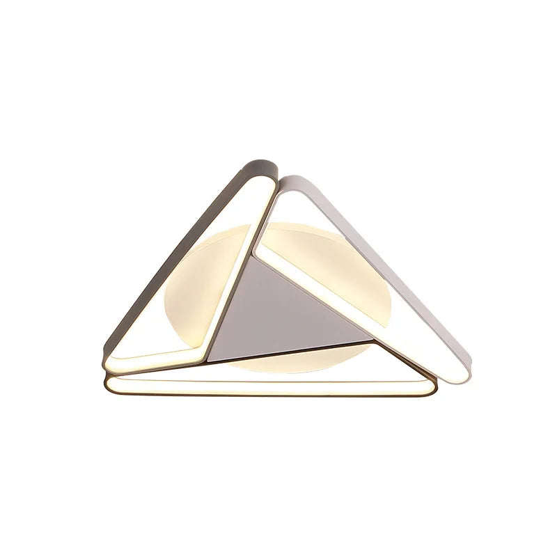 2023 Modern Triangular Aluminum LED Chandelier, Living Room Bedroom Chandelier, Home Decoration Kitchen Chandelier - vue 7 sur 12