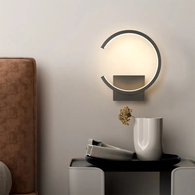 lampe applique murale aluminium minimaliste - vue 5 sur 12