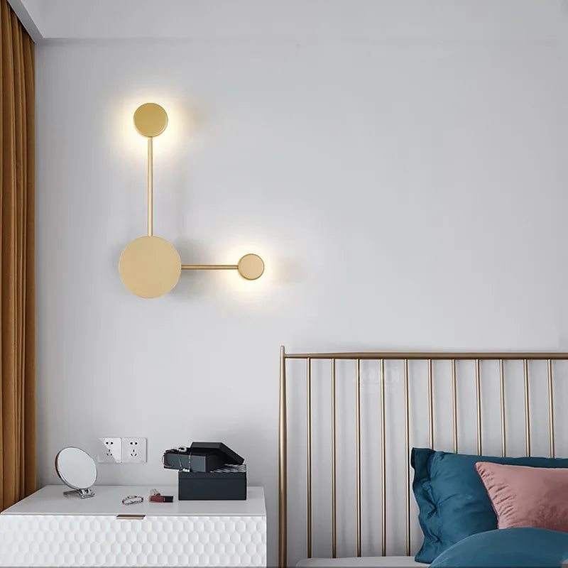 Modern Nordic Black Wall Lamp  AC110V AC220V Bedroom Bedside Wall Sconce Light Art Decoration Fixtures Living Room Wall Lights - vue 4 sur 23