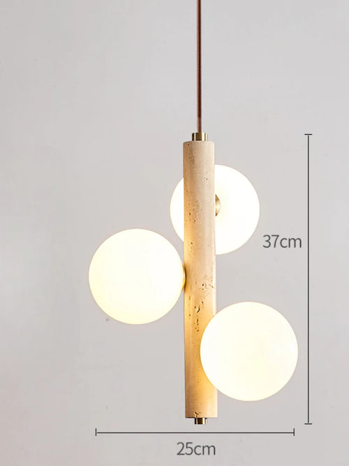 lustre en pierre rétro pour décoration intérieure élégante - vue 9 sur 8