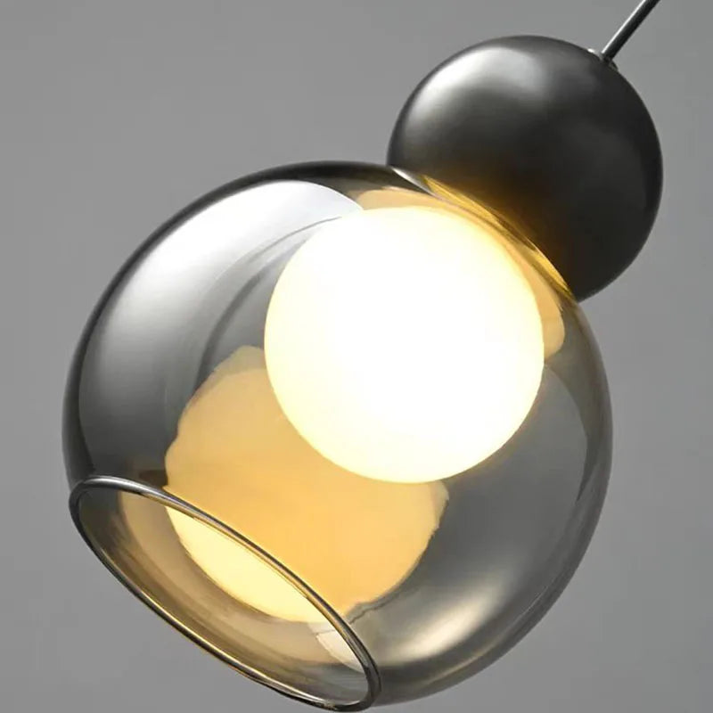 applique murale moderne en verre et cuivre pour luminaires - vue 7 sur 10