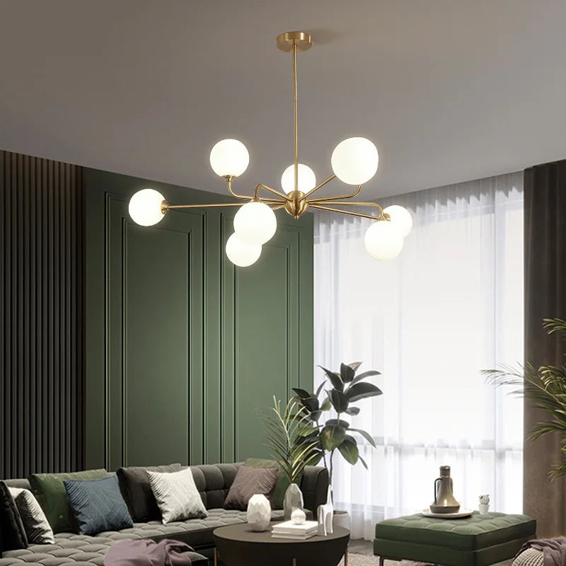 plafonnier led suspendu design nordique moderne éclairage intérieur décoratif - vue 3 sur 14