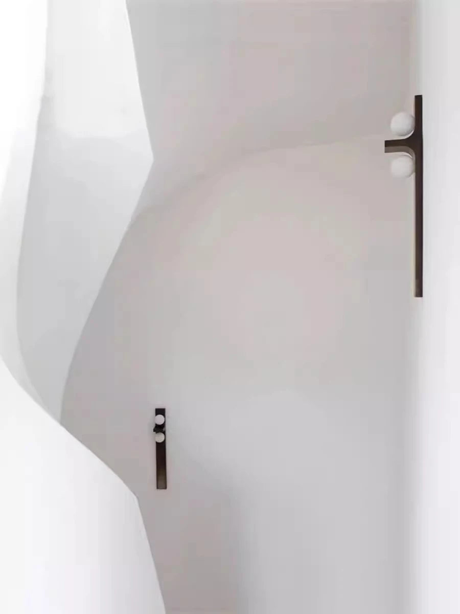 applique murale moderne boule de verre luminaire créatif pour hôtel - vue 6 sur 8