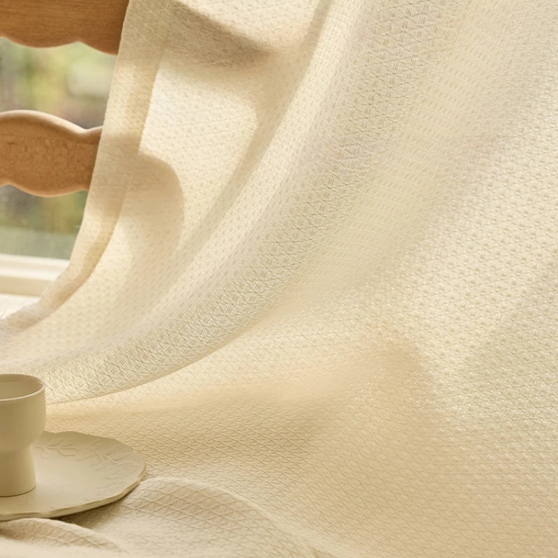 Rideau moderne plissé filtrant lumière salon chambre