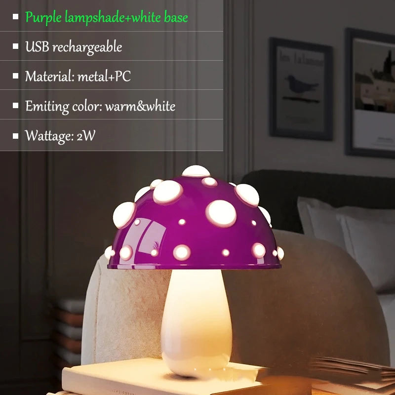 Lampe de Table LED en forme de champignon - vue 12 sur 16