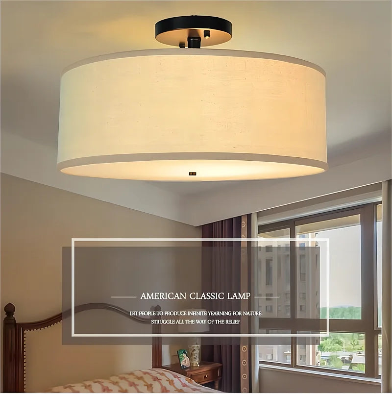 lustre led fer forgé usa semi-suspendu