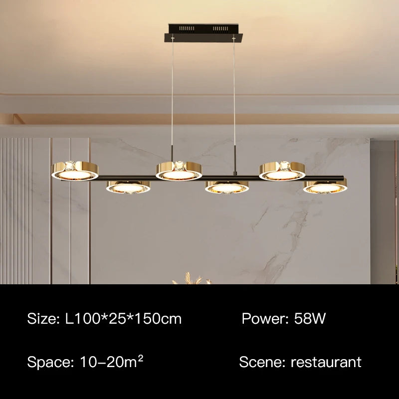 suspension led moderne au design minimaliste élégant pour intérieur - vue 18 sur 18