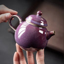 Théière artisanale ru kiln avec infuseur puer