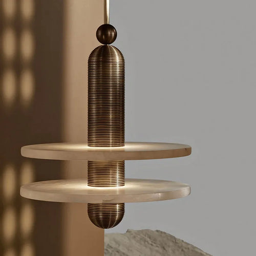 suspension moderne marbre Led luxe Restaurant lustre décor à la maison Lustres salle à manger suspension
