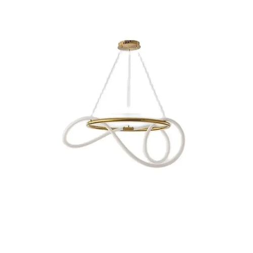 Nordic Modern Round Ceiling Chandelier For Living Room Restaurant Bedroom Hotel Home Decor Hanging Led Lamp Lustre Lighting - vue 2 sur 16