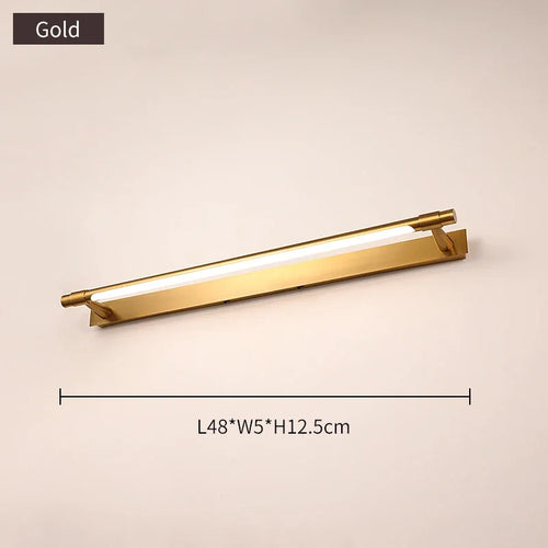 applique led moderne en cuivre pour miroir avant - vue 16 sur 15