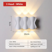 applique murale led moderne pour extérieur et décoration jardin
