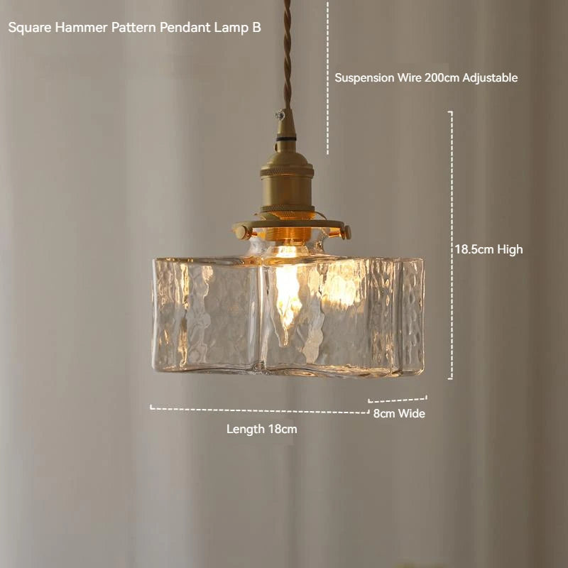 suspension en verre vintage japonaise led pour lustres