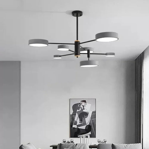 lustre à led nordique pour décoration intérieure moderne - vue 3 sur 18
