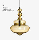 lustre nordique en verre pour un éclairage décoratif élégant