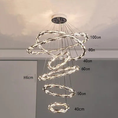 lustre moderne en cristal pour ambiance élégante et minimaliste - vue 15 sur 19