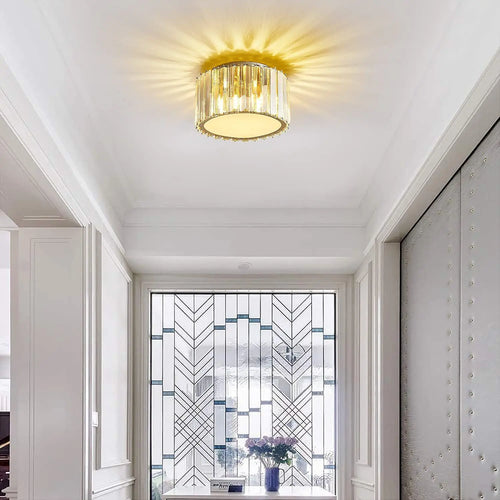 lustre en cristal led rond de luxe pour éclairage intérieur - vue 5 sur 7