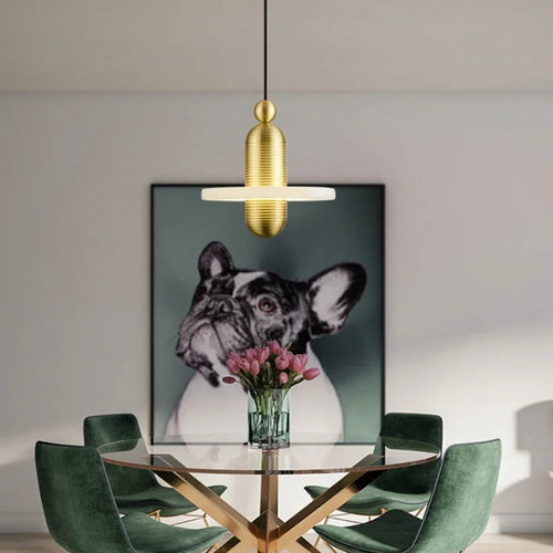 suspension en marbre à led design pour intérieur élégant - vue 6 sur 14