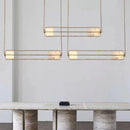 lustre art déco en verre et métal pour hôtel et bar