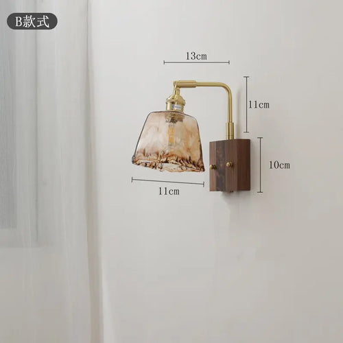 applique murale rétro en cuivre style japonais pour décoration intérieure - vue 9 sur 9