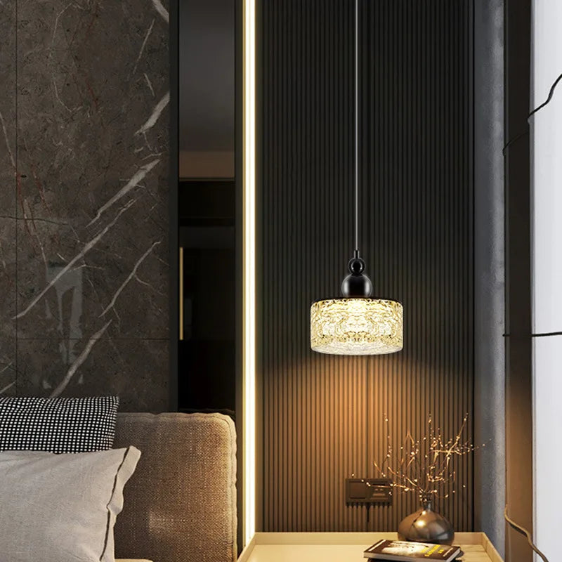 lustre led style 	 en résine et métal ajustable - vue 4 sur 7