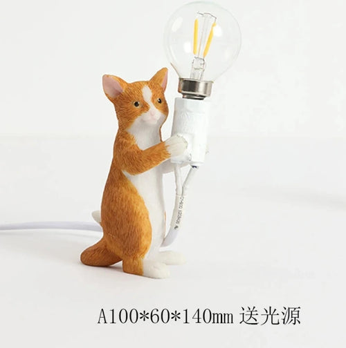 lampe de bureau décorative pour animaux en résine - vue 13 sur 14