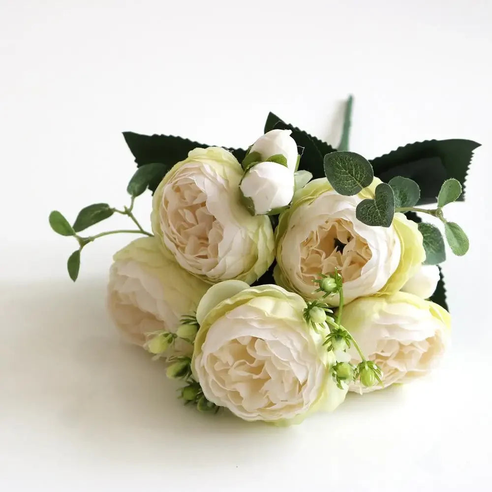 petit bouquet de fleurs artificielles pour décoration printanière et mariage - vue 18 sur 37