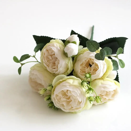petit bouquet de fleurs artificielles pour décoration printanière et mariage - vue 19 sur 37