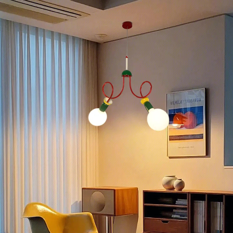 lustre memphis design classique pour hôtel et restaurant - vue 5 sur 9