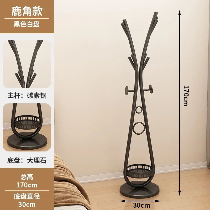 porte-manteau vertical créatif en fer forgé pour vêtements - vue 13 sur 14