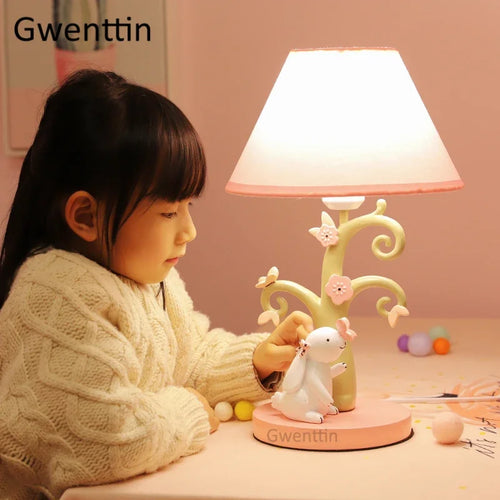 lampe à poser lapin dessin animé pour enfant décorative - vue 7 sur 7