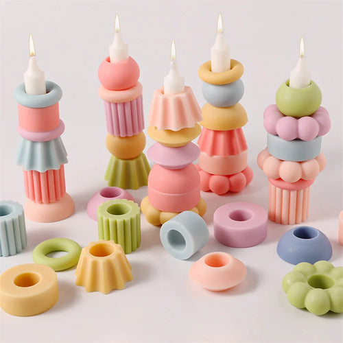 moule à bougie en silicone pour créations artisanales parfumées - vue 2 sur 16