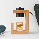 lampe chauffe-bougie aromathérapie bois nordique 110/230V éclairage intérieur